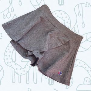 Girl Champion Gray Ruffle Cross Skort